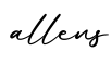 单词allens书写