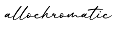 单词allochromatic书写