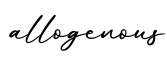 单词allogenous书写