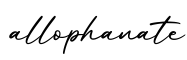单词allophanate书写