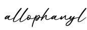 单词allophanyl书写