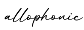 单词allophonic书写