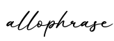 单词allophrase书写