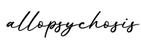 单词allopsychosis书写