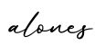 单词alones书写