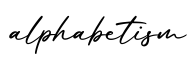 单词alphabetism书写