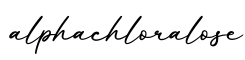 单词alphachloralose书写