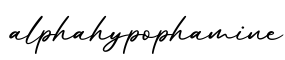 单词alphahypophamine书写