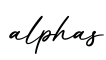 单词alphas书写