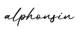 单词alphonsin书写