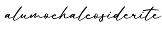 单词alumochalcosiderite书写