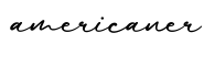 单词americaner书写