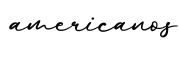 单词americanos书写