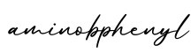 单词aminobphenyl书写