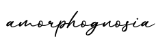 单词amorphognosia书写