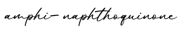 单词amphi-naphthoquinone书写