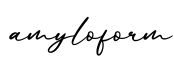 单词amyloform书写