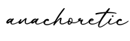 单词anachoretic书写