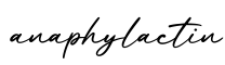 单词anaphylactin书写