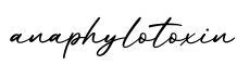 单词anaphylotoxin书写