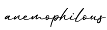 单词anemophilous书写
