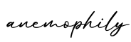单词anemophily书写