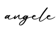单词angele书写