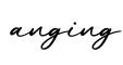 单词anging书写