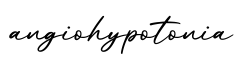单词angiohypotonia书写