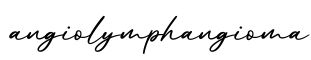 单词angiolymphangioma书写