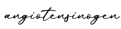 单词angiotensinogen书写