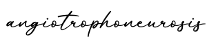 单词angiotrophoneurosis书写