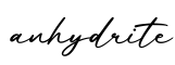 单词anhydrite书写