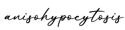 单词anisohypocytosis书写