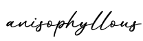 单词anisophyllous书写