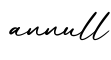 单词annull书写