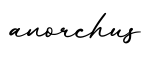 单词anorchus书写