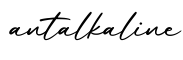 单词antalkaline书写