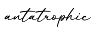 单词antatrophic书写