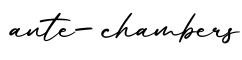 单词ante-chambers书写