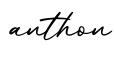 单词anthon书写