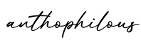 单词anthophilous书写