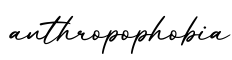 单词anthropophobia书写