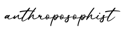 单词anthroposophist书写
