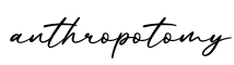 单词anthropotomy书写