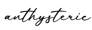 单词anthysteric书写