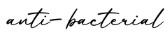 单词anti-bacterial书写