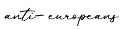 单词anti-europeans书写