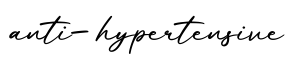 单词anti-hypertensive书写