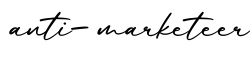单词anti-marketeer书写